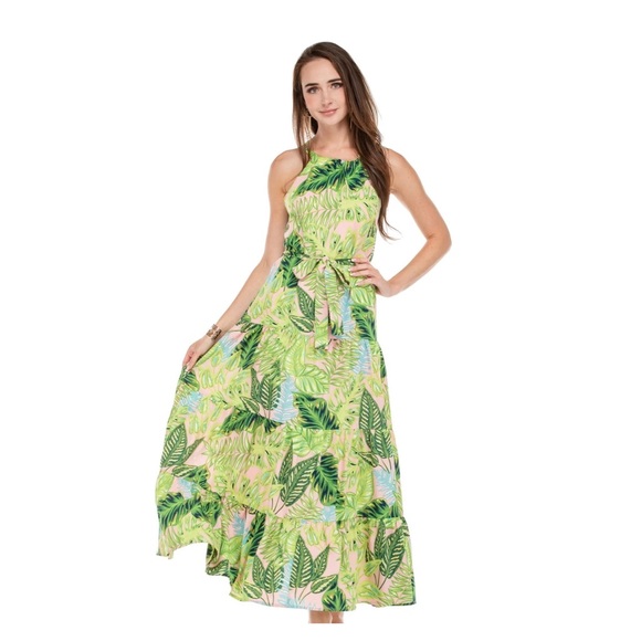 Jade Dresses & Skirts - Jade by Melody Tam Palm Leaves Maxi Dress NWT Beautiful